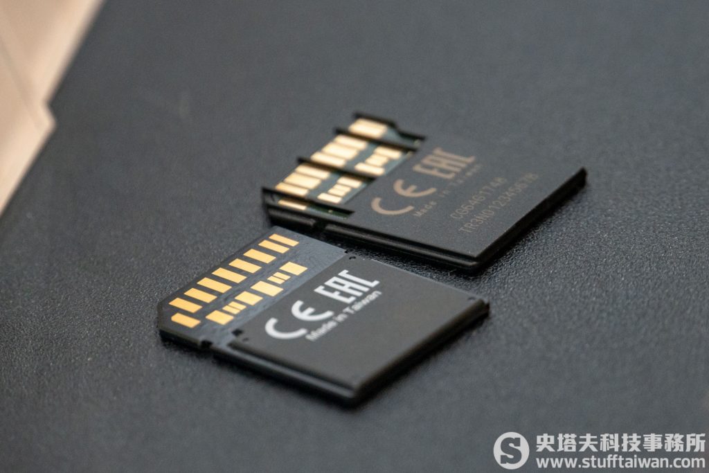 有加強肋與沒有的差別,下方為Sony SF-G Tough USH-II SD記憶卡